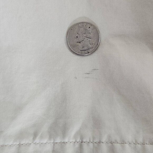 Banana Republic Men's Cream Zip-Up Jacket Size Large Cream Preppy Jacket - Picture 6 of 9